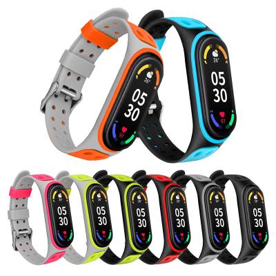 China Replcement Watch Band Wholesale Amazon popular colorful silicone watch strap for xiaomi sport mi smart watch band for sale