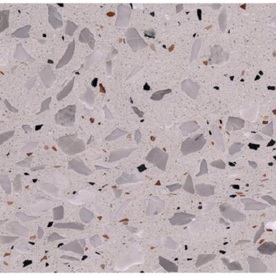 China Modern Artificial Stone Terrazzo White Mosaic Floor Tiles And Slabs for sale