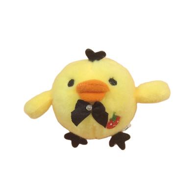 China As a Gift Children Play Wholesale Yellow Promotional Soft Toy Chick Small Cute Stuffed Chicken Mini Stuffed Chicken Key Chain for sale