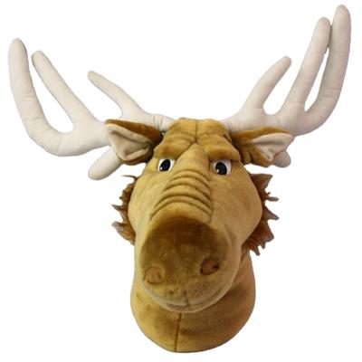 China As A Gift Kids Toys Wall Decoration Top Quality Plush Animal Head Stuffed Soft Head Reindeer for sale