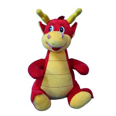 China As a gift children play lovely custom doll stuffed soft red dragon plush toy sitting dragon toy for sale