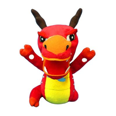 China As a Gift Kids Toys OEM Factory Custom Plush Toy Red Dragon Stuffed Running Toys Dragon for sale