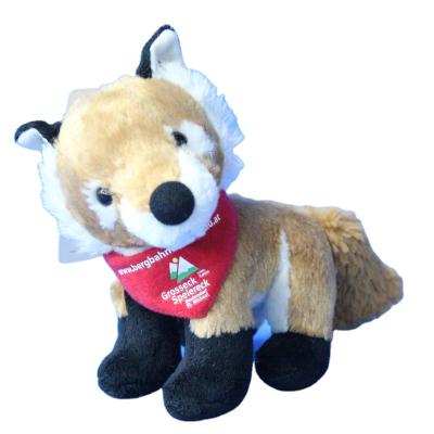 China As a gift children play good quality wholesale price fox stuffed toy plush toy position fox with scarf for sale