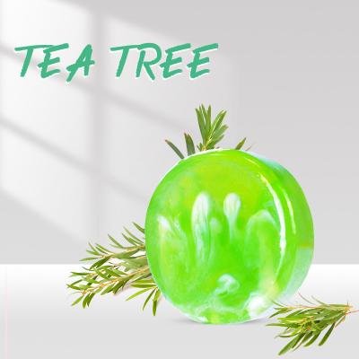 China Shining Tea Tree Base Cleansing Soap Moisturizing Moisturizing Handmade Soap Essential Oil Deep Cleansing Soap for sale