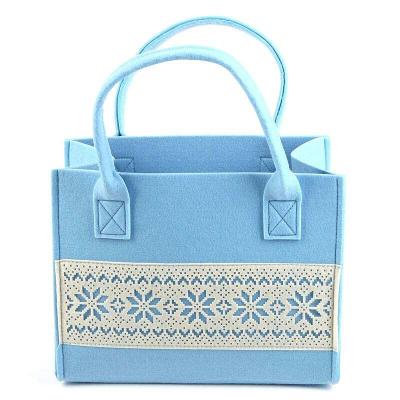 China Eco-Friendly Fashion Ladies Shopping Women Handbags Leisure Felt Cloth Bag Eco-Friendly for sale