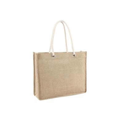 China Hot Selling Handled Customized Eco Friendly Jute Sack Beach Bag for sale