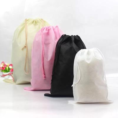 China 100% Cheap Wholesale Reusable Shoes Eco-friendly Carry Non Woven Drawstring Bag Hot Seal Shopping Gift for sale