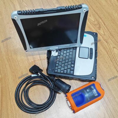 China Electronic Data Link Diagnostic Tool for EDL V2 Construction Heavy Equipment Truck Diagnostic Scanner Tool with Cf19 PC zu verkaufen