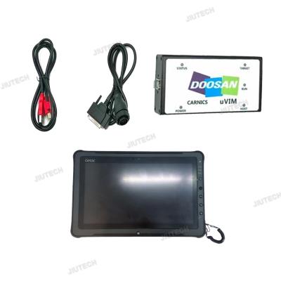 China F110 tablet + for Doosan Diagnostic Tool DDT SCR+DPF+G2 DCU+G2 ECU+G2 Scan DD ECU software package +keygen for sale