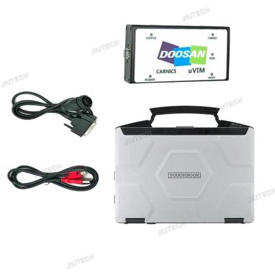 China CF54 Laptop + For Doosan Diagnostic Tool DOOSAN Uvim Engine Fault Detector DDT SCR DPF DCU ECU Excavator Scanner Tool for sale