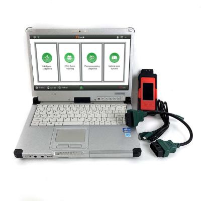 China Xtruck X005 plus Intelligent Diagnosis ECU Quick Flashing post-processing diagnosis vehicle type system+CF C2 laptop for sale