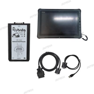 China For KUBOTA DIAGNOSTIC Kit PYTHON for kubota diagmaster Python interface KUBOTA Takeuchi Diagnostic Tool+Getac F110 Tablet for sale