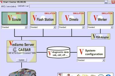 Cina Benz Vediamo 5.00.05 per la programmazione offline o strumento di diagnosi a stella di Mercedes in vendita