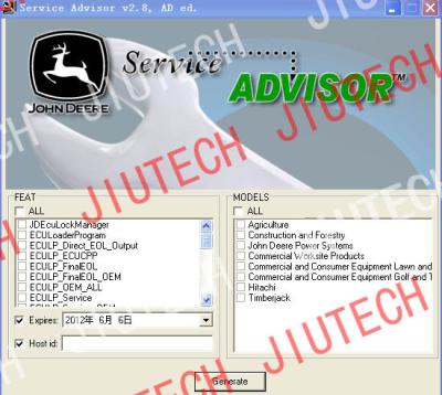 China De dienstadviseur v2.8 John Deere Scanner, Autodiagnostieksoftware Te koop