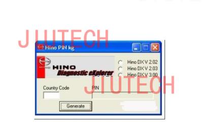 China Hino Pin KG for Hino Diagnostic Explorer, Hino DX V2.02, Hino DX V2.03 and Hino DX V3.00 for sale