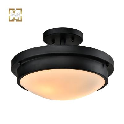 China Semi Flush Mount Home Bedroom Bathroom Kitchen Hallway Modern Indoor Round Led Hotel Ceiling Lamp Mount Ceiling Light Flush Mounts For Home for sale