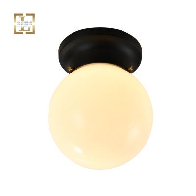 China Best Selling Outdoor Mounted Contemporary Minimalist Acrylic Ball Shape Iron Bedroom Hotel Indoor Led Ceiling Lamp For Home Lighting Ceiling for sale