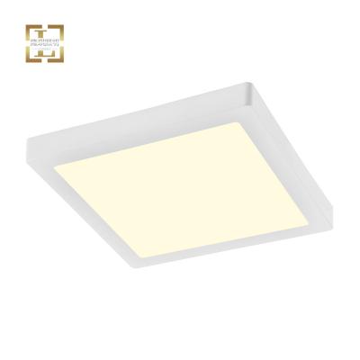 China Modern commercial square acrylic office panel light ceiling surface mount led light potlights for home office bedroom living room for sale