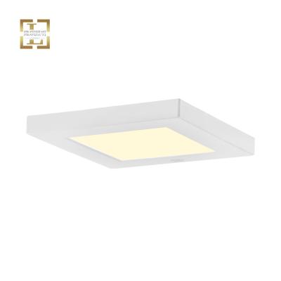 China Contemporary School 12w Ultra Slim Led Headlight Surface Led Pot Light Plastic Body Motion Sensor Mounted Panel Lights for sale