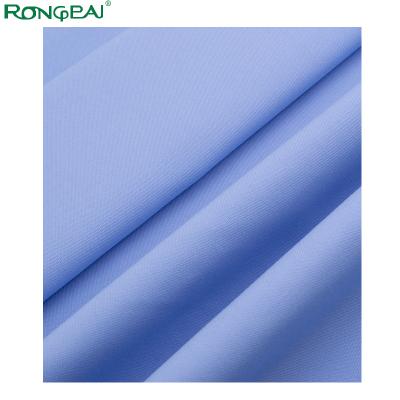 China brand polyester-cotton solid color fake viable nurse clothes fabric, nurses beauty salon workwear fabric for sale