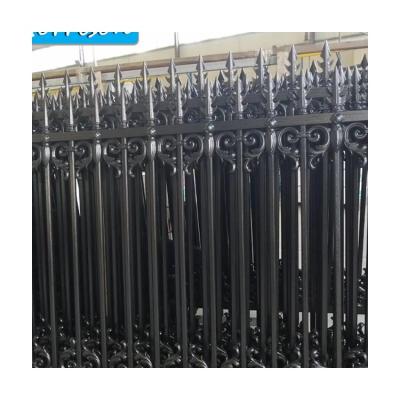 China Wholesale High Quality Modern Aluminum Barrier Post Fence Post Black Security Metal Barrier for sale