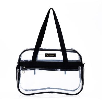 China 100% 100% Multifunctional Eco-Friendly Eco-Friendly Women Waterproof Clear Transparent Ladies Handbags Tote Bag for sale