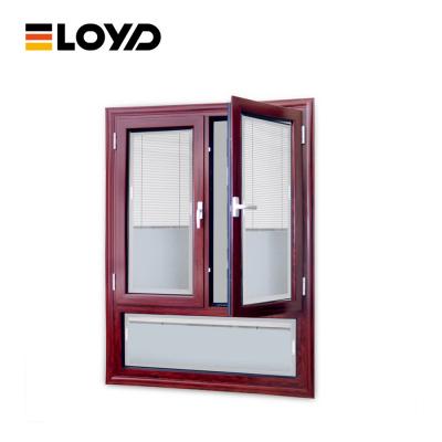 China Outdoor Crank Glass Aluminium Double Glazed Windows Replacement For Villa for sale