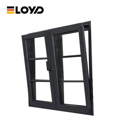 China Single Pane Hinged Tilt Turn Upvc Aluminium Windows For Home Office for sale