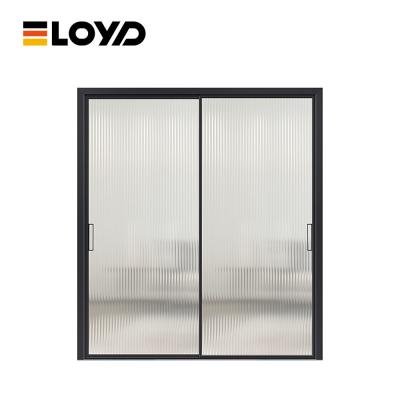 China Medium Narrow Retractable 10 Ft Sliding Glass Door For Patio Double Pane for sale