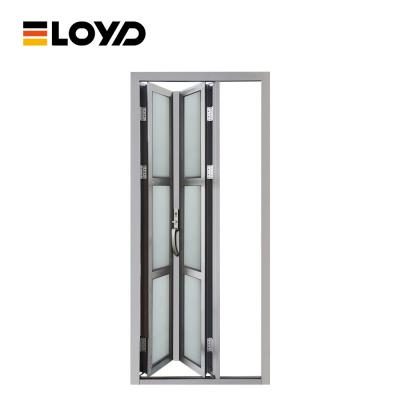 Chine 78 Série cadre de porte pliante en aluminium porte de verre de patio pliante du sud-ouest pour les chambres de villa à vendre