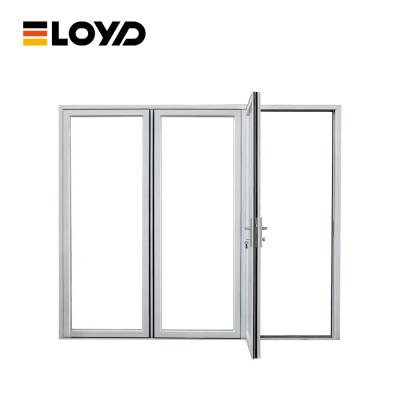 China Modern Aluminum Glass Accordion Folding Patio Doors External ODM for sale