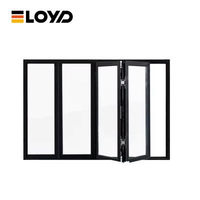 China Puertas de patio de aluminio deslizantes de aluminio térmicamente rotas Bi vidrio plegable OEM en venta