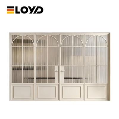 China Modern Indoor Casement Swing Exterior Aluminium French Doors White for sale