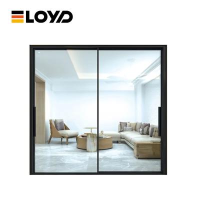 China Stackable Hidden Aluminum Accordion Glass Sliding Doors Waterproof Windproof for sale