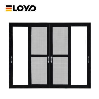 China Exterior Patio Telescopic Glass Sliding Doors 8 Foot For Residential Custom for sale