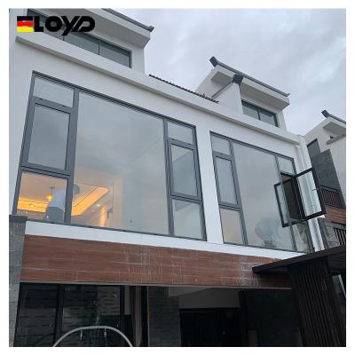 China Ventana de aluminio con marco de cristal con certificación CE y fácil de instalar en venta