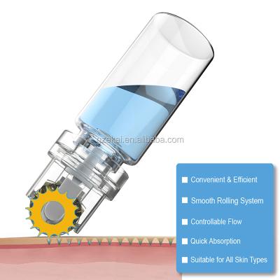 China Anti-Puffiness Titanium Microneedle Needle Hydra Roller Dermaroller With Serum for sale