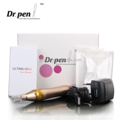 China M5 Pen Anti-puffiness Gold Dr. dermapen derma roller pen microneedle therapy anti aging skin rejuvenation for sale