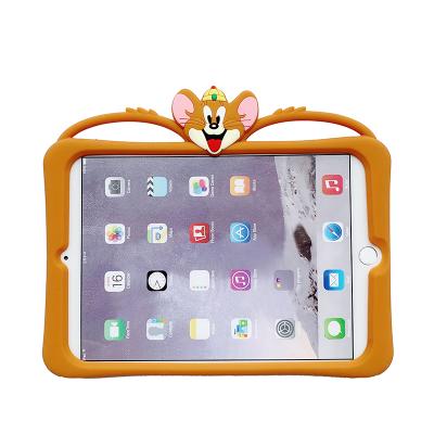 China Fashion Cartoon Tablet Silicone Back Case With Stand 3D Cartoon Eva Tablet Pc Case Cute Kids Cover Holder for sale