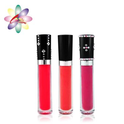 China Wholesale Waterproof Matte Lip Gloss Fashion Liquid Lipstick Diamond Waterproof Long Lasting Gloss for sale