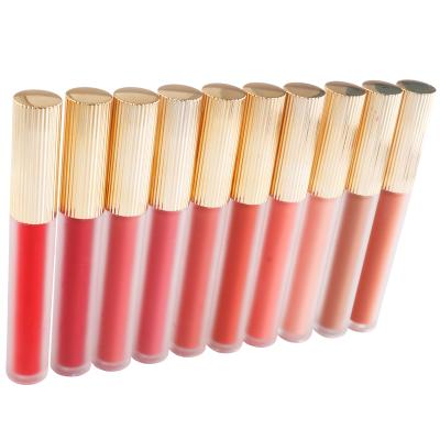 China Lipstick Dropping Matte Cream Liquid Lip Gloss Private Label Dye Seller Vegan Luxury Clear Loose Waterproof Makeup Lipstick for sale