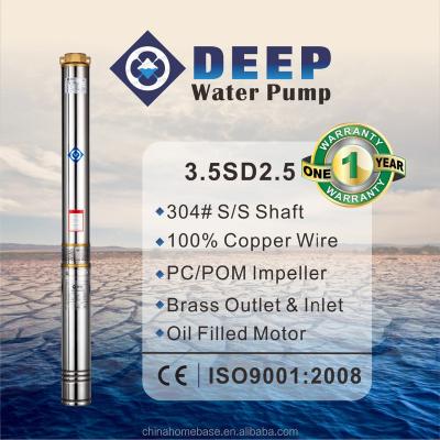 China 3.5SDM2.5 Submersible Pump PC/POM Small Diameter Submersible Impeller For Water Pumps for sale