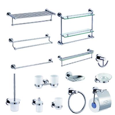 China Modern Double Towel Hanger Bathroom Zinc Alloy Towel Rack For Hotel Towel Rail for sale