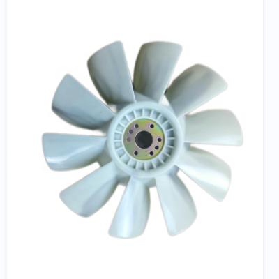 China Excavator Spare Parts New Arrival Excavator Fan Blade 10 Blades 8 Holes For Diesel Engine 4D102 Fan Blade Excavator Spare Parts Kr for sale