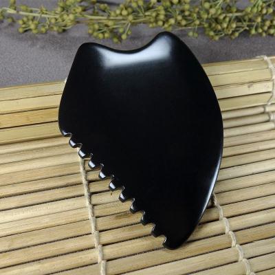 China Hot Selling Natural Marble Stone Guasha Scratch Board Body Massager Tool Guasha Scratch Board For Facial Massage for sale