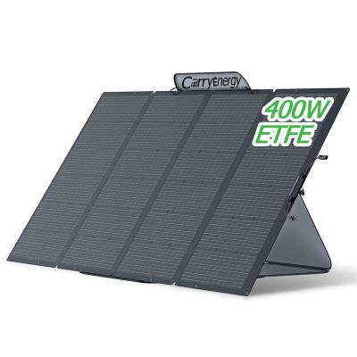 China Portable 400W Solar Panel Durable Foldable Waterproof IP68 For Outdoor Adventures Foldable Solar Panel ETFE CA-1020 166mmx166mm for sale