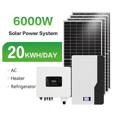 China Fridy 6KW 10KW 20KW 30KW Half Cells 182mm Solar Panels Home Battery 48V Lifepo4 Cells Battery Fridy Solar Power System for sale