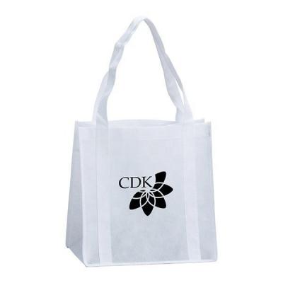 China Custom Eco Friendly Recyclable Handled Grocery Shopper Bag , Supermarket Nonwoven Shopping Tote Bag for sale