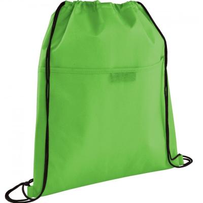 China 210D polyester or non woven fabric good quality rope handle drawstring backpack empty printing bag with pp string for gift promotion for sale