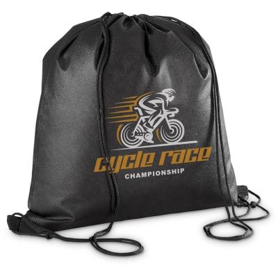 China Custom Low Price Gift Reusable Non Woven Drawstring Bag Anti Theft for sale